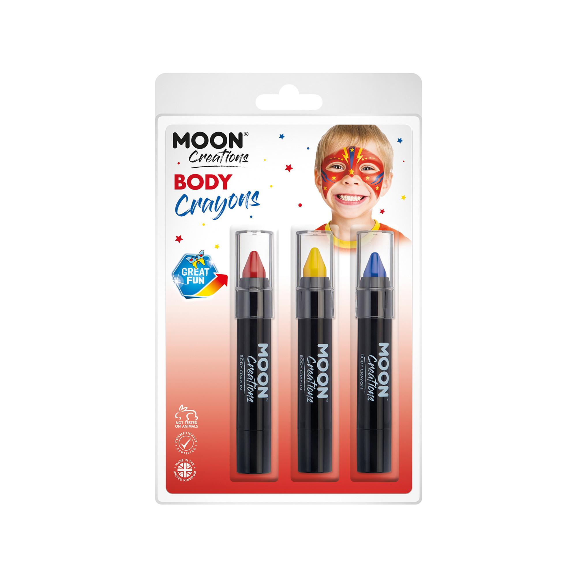 Moon  Superhero Body Crayons Set 