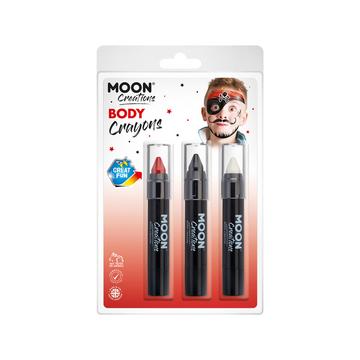 Pirate Body Crayons Set