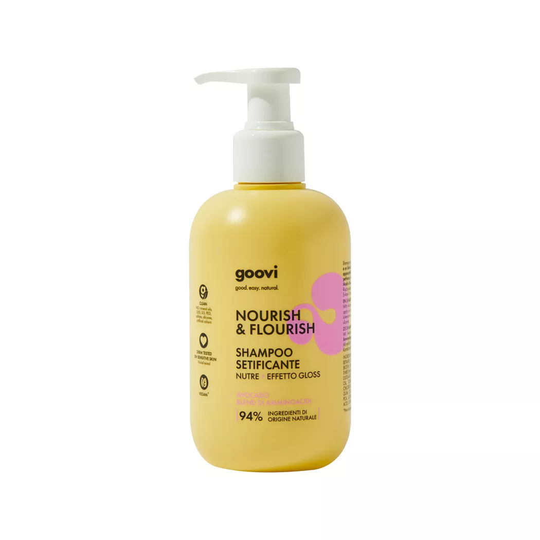 goovi Nourish & Flourish Shampoo für seidiges Haar (250ml)