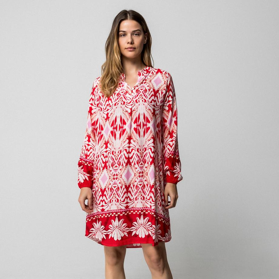 Manor Woman Abito casual con stampa ikat  