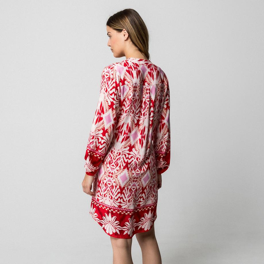 Manor Woman Abito casual con stampa ikat  