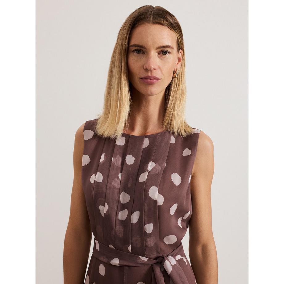 Phase Eight Maxine Polka Dot Chiffon Jumpsuit  