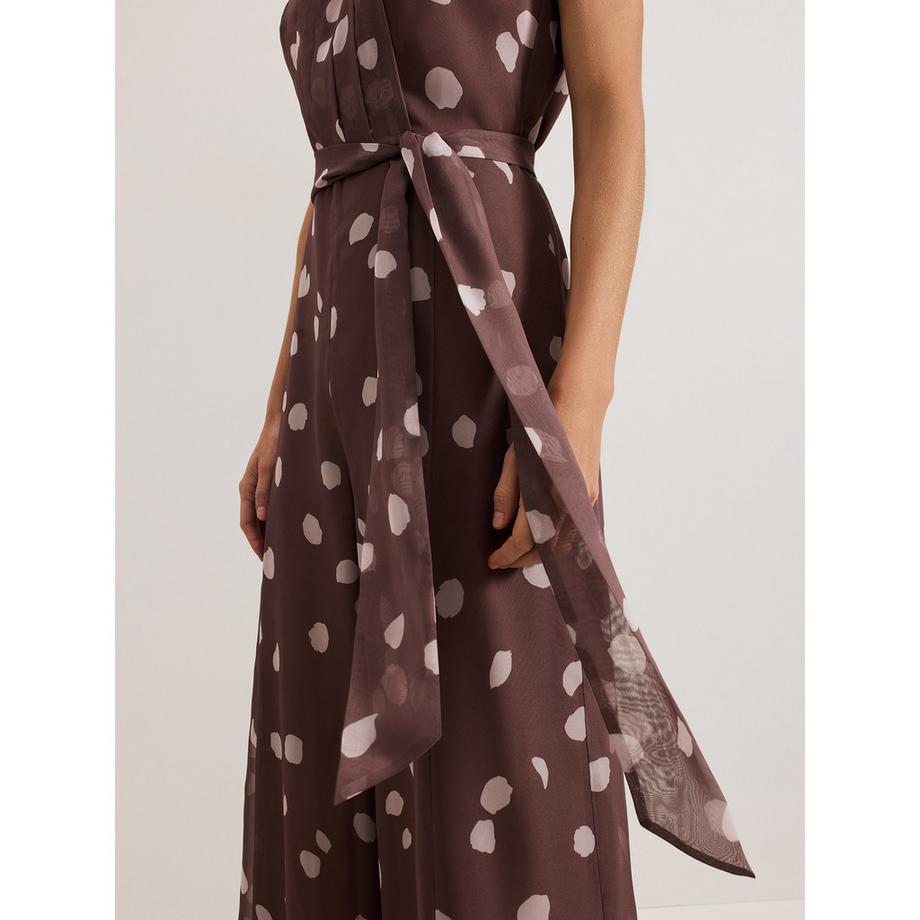 Phase Eight Maxine Polka Dot Chiffon Jumpsuit  