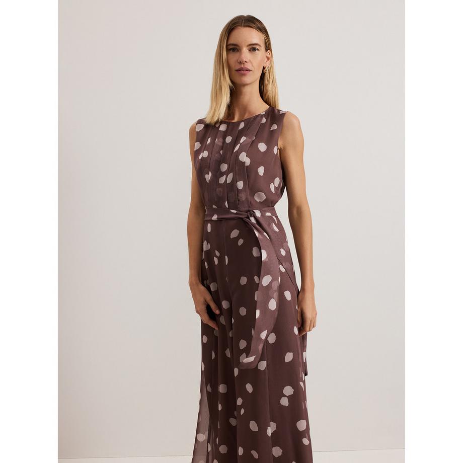 Phase Eight Maxine Polka Dot Chiffon Jumpsuit  