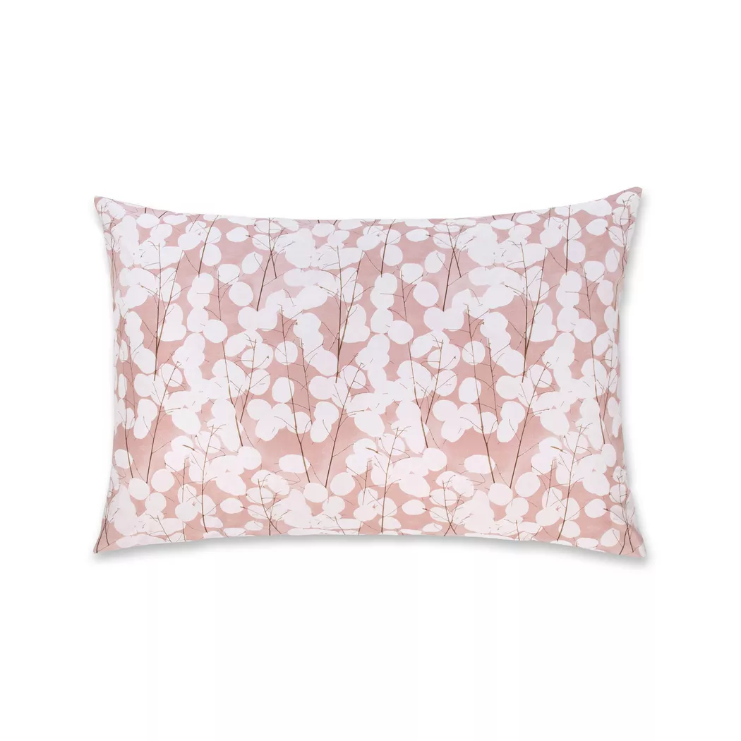 Fazzini - Kissenbezug, Lunaria Blumenmuster Kissenbezug, 60 x 60 cm, Rosa