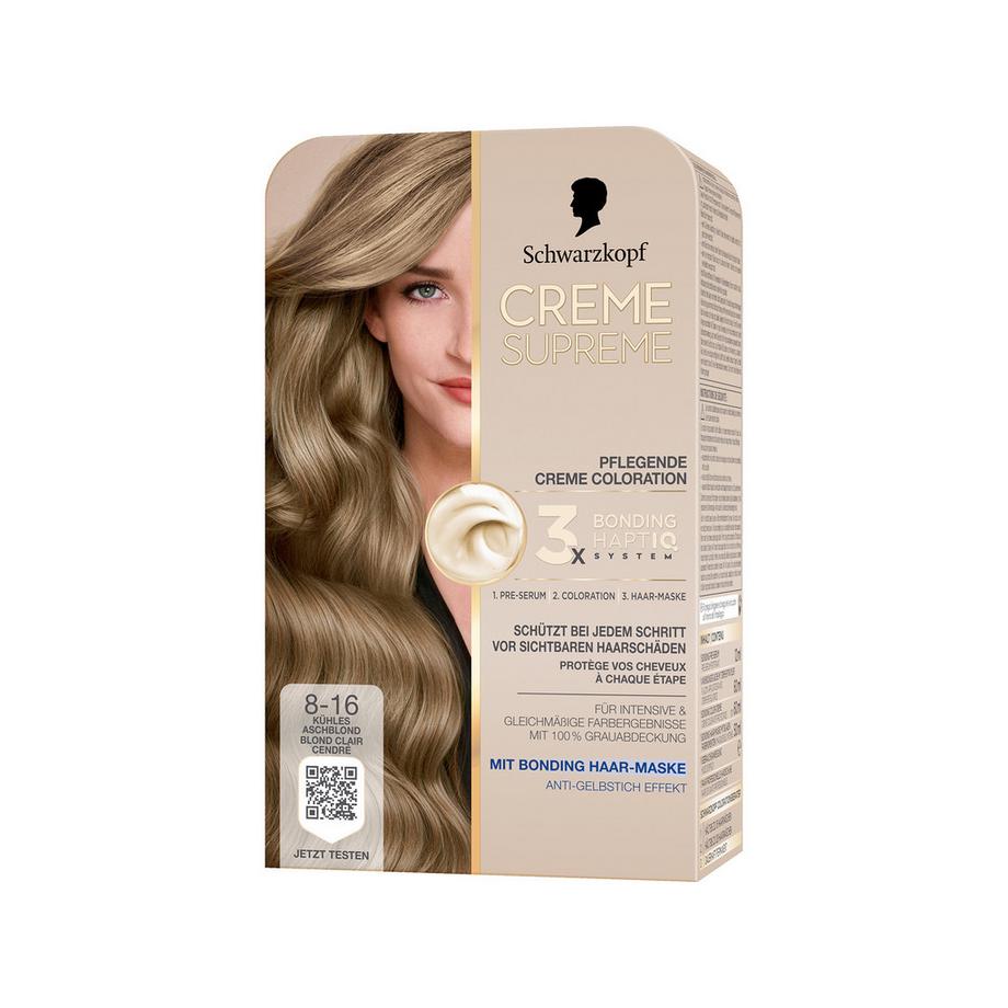 Creme Supreme  Coloration 8-16 Kühles Aschblond 
