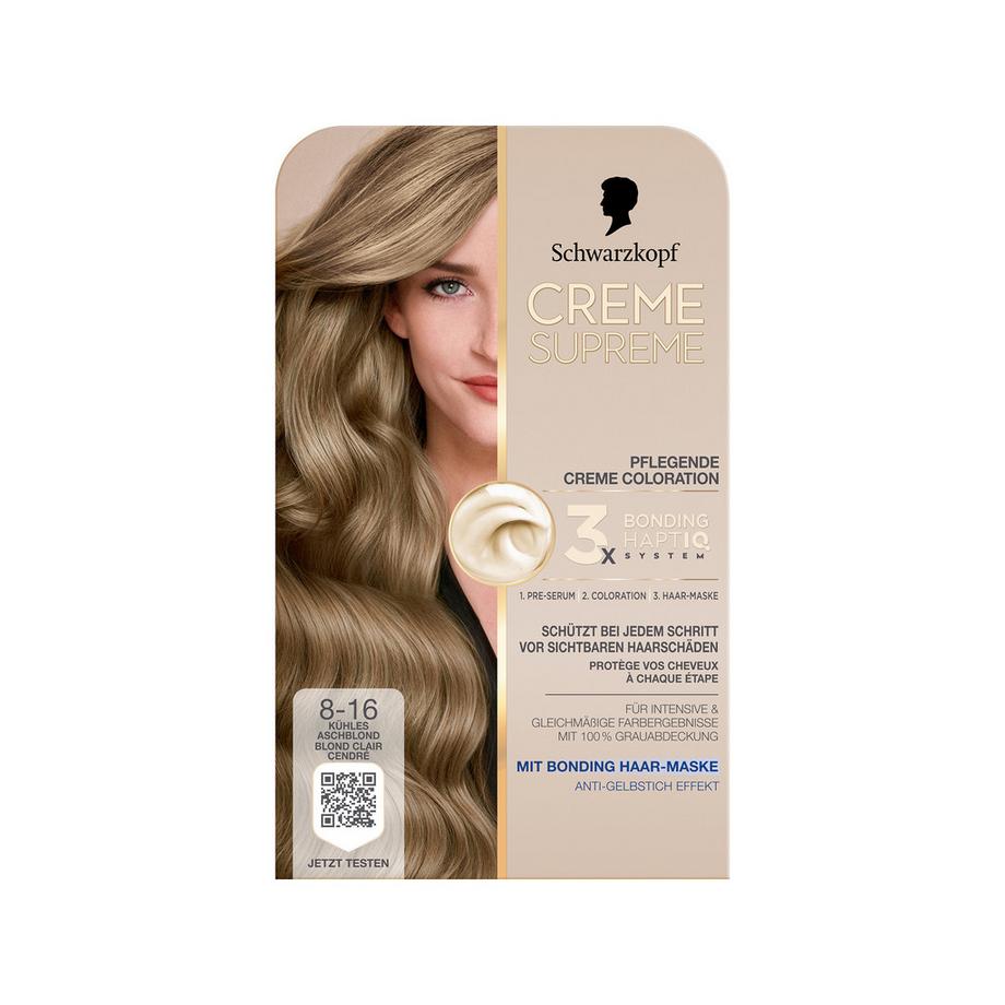 Creme Supreme  Coloration 8-16 Kühles Aschblond 