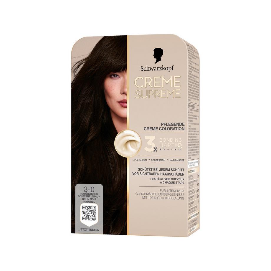 Creme Supreme  Coloration 3-0 Natürliches Schwarz-Braun 