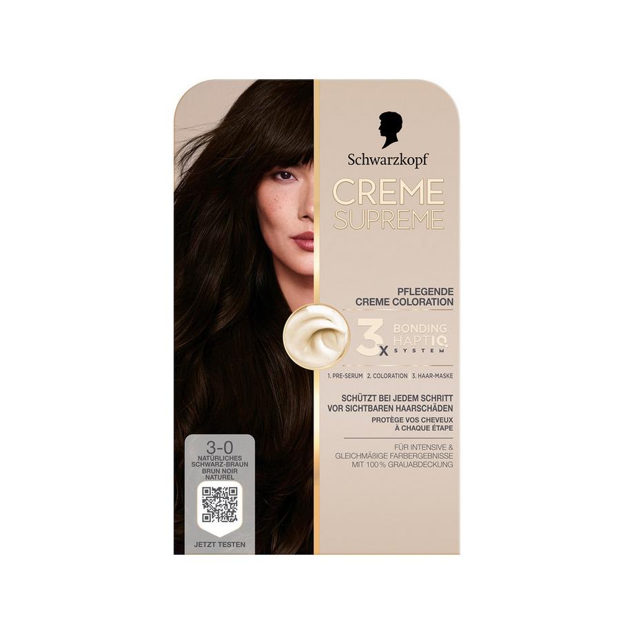 Creme Supreme  Coloration 3-0 Natürliches Schwarz-Braun 