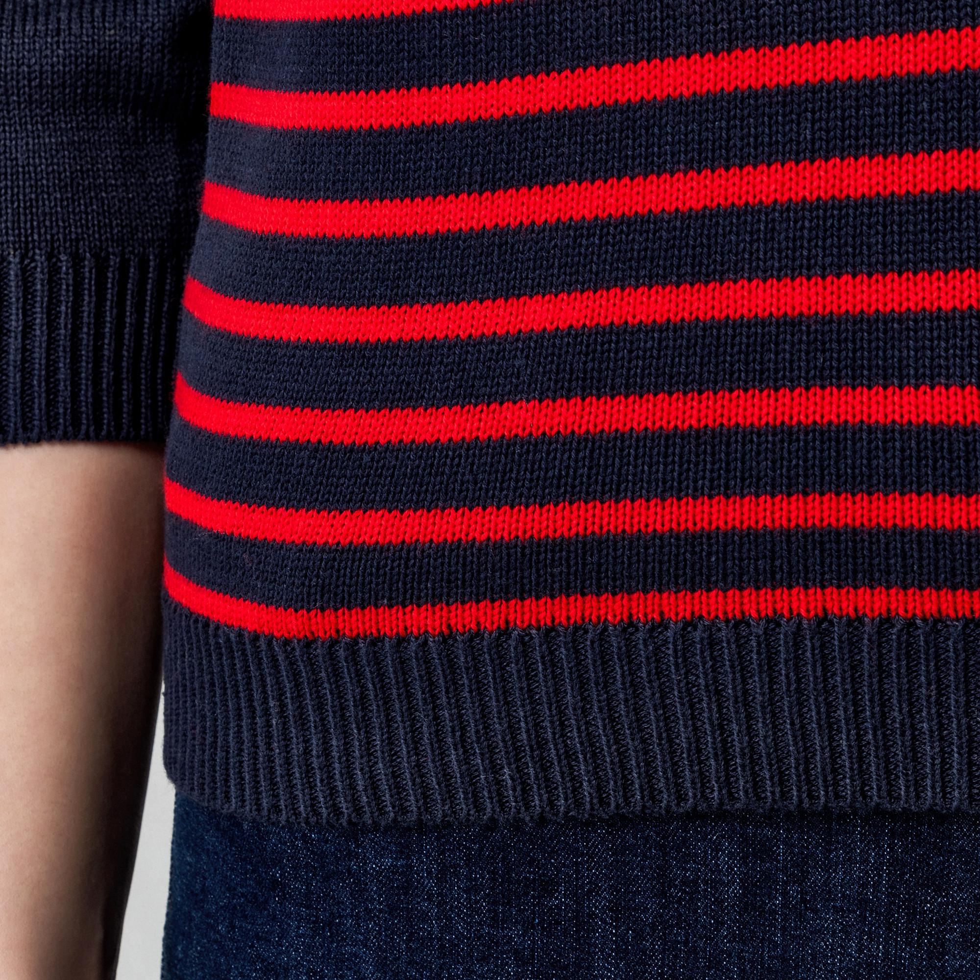 Manor Woman Maglione a Righe Maniche 3/4  