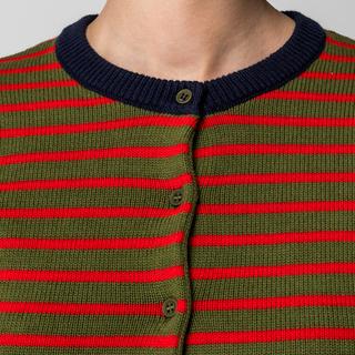 Manor Woman Cardigan Girocollo a Righe  