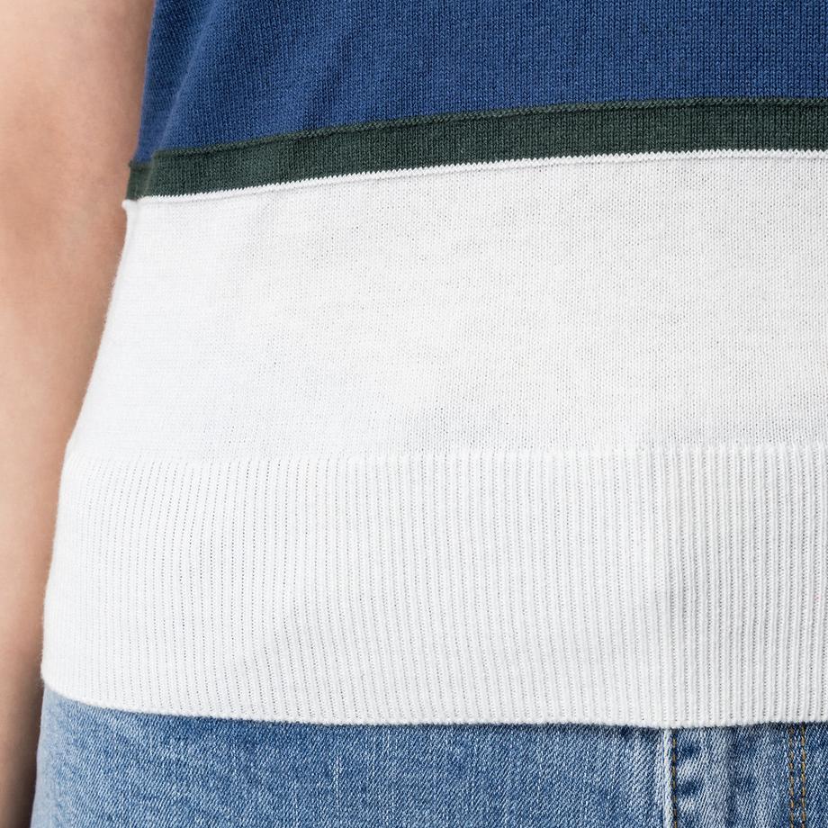 Manor Woman Maglione senza maniche a righe  