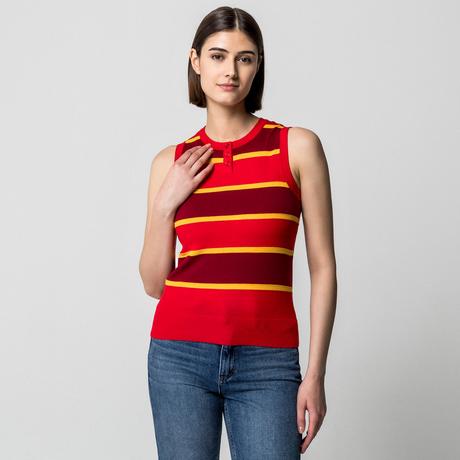 Manor Woman Gilet a righe senza maniche  
