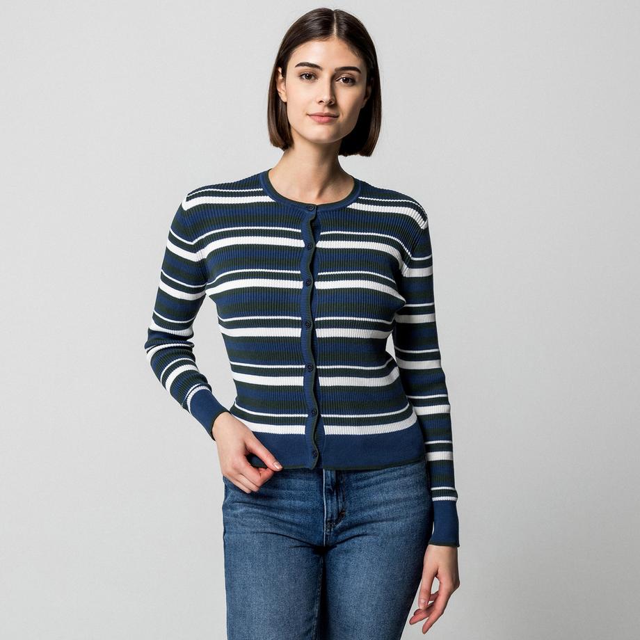 Manor Woman Cardigan Rayé  