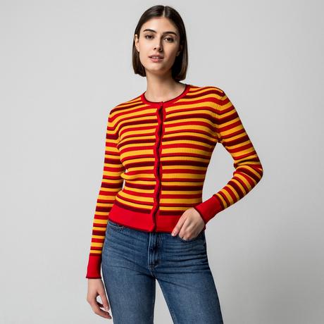 Manor Woman Cardigan a Righe  