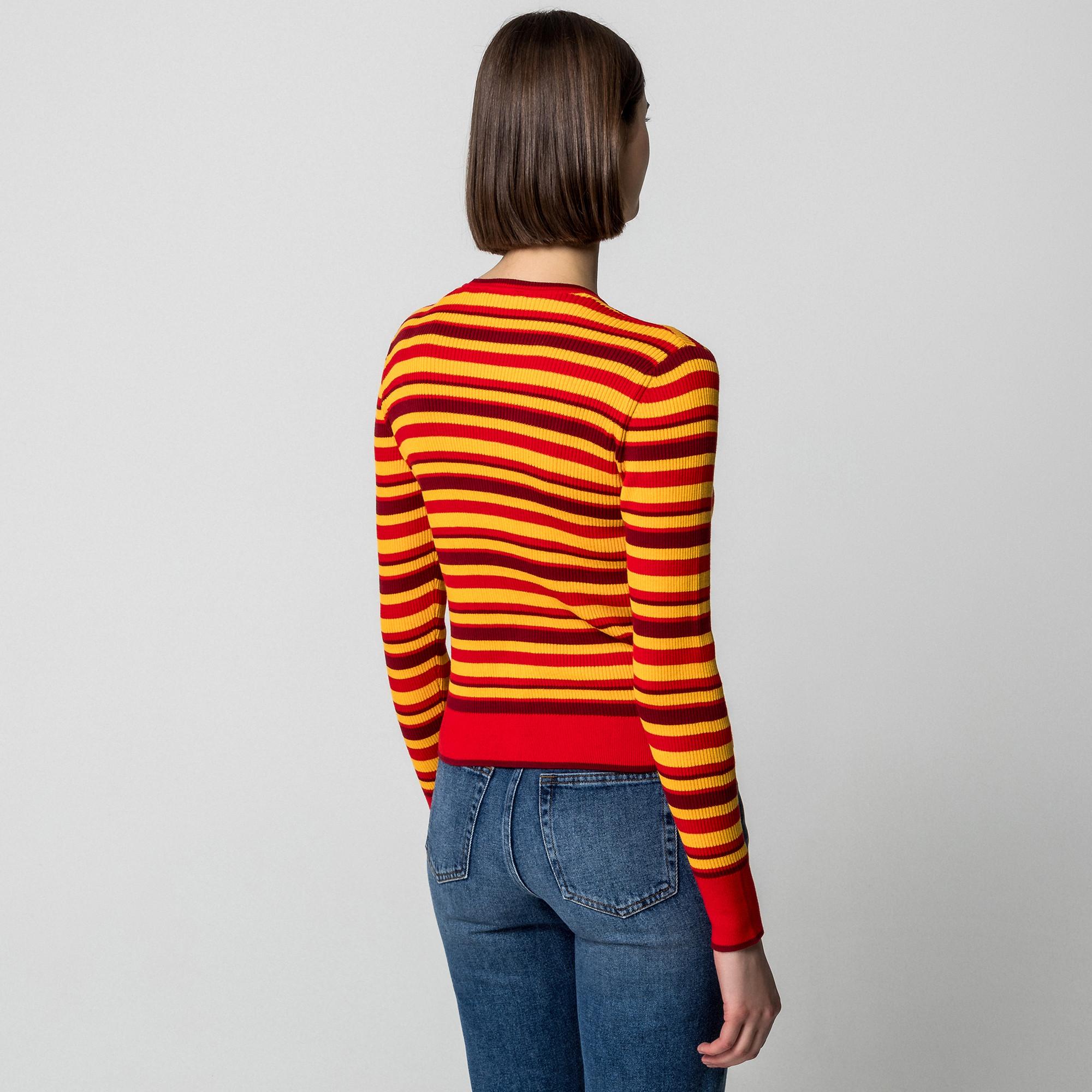 Manor Woman Cardigan a Righe  