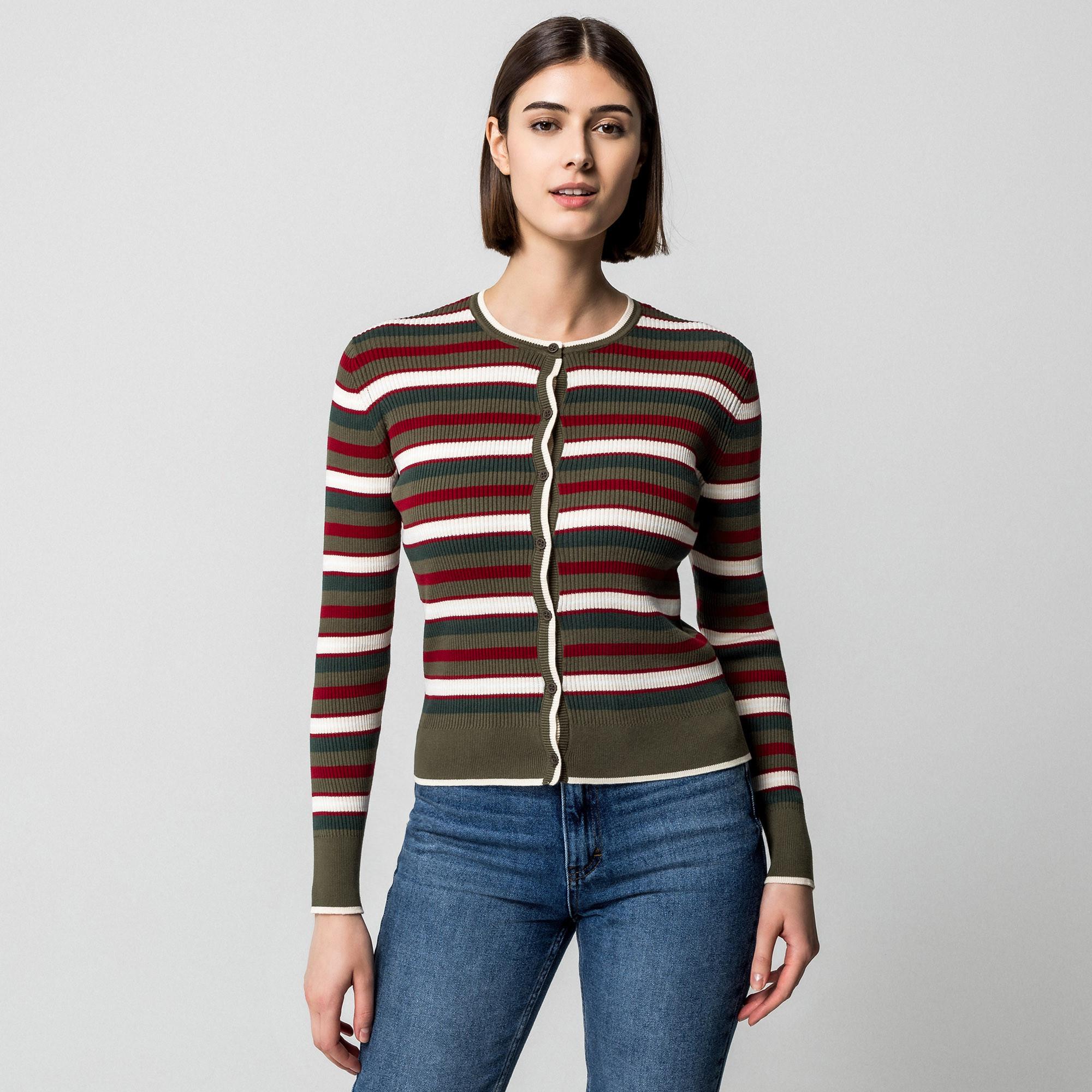 Manor Woman Gestreifter Cardigan  