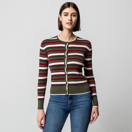 Manor Woman Gestreifter Cardigan  