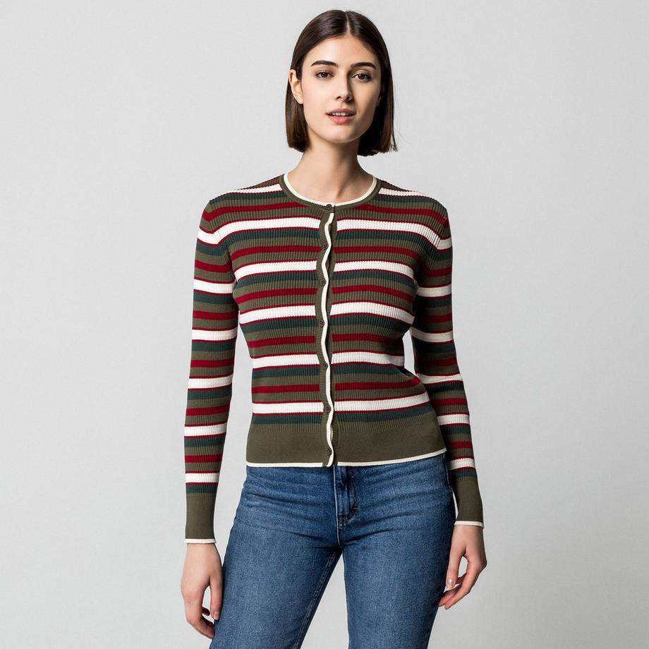 Manor Woman Cardigan Rayé  
