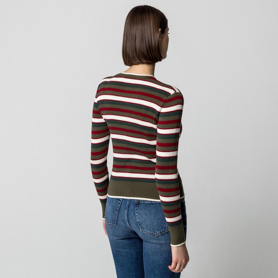 Manor Woman Cardigan Rayé  