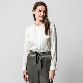 Manor Woman Satin Langarm Bluse  
