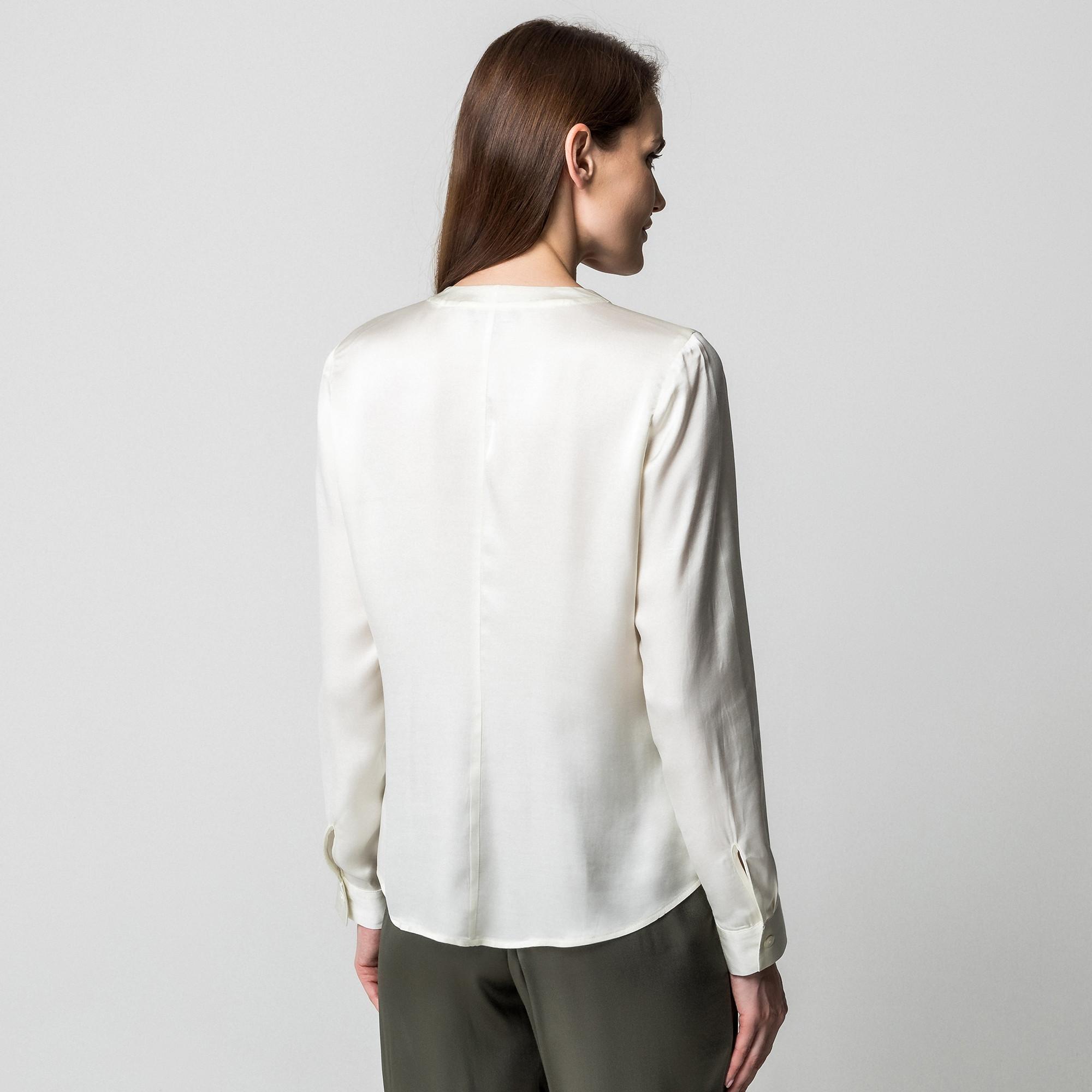 Manor Woman Satin Langarm Bluse  