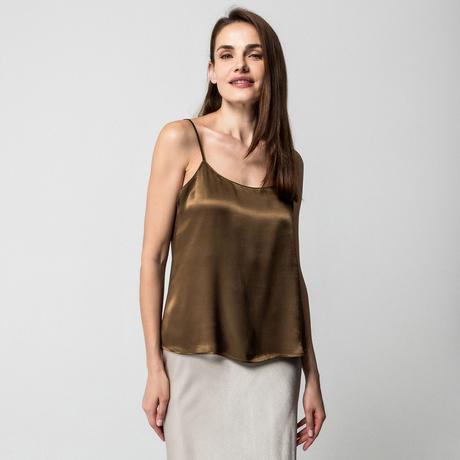 Manor Woman Top Raso Spalline Sottili  