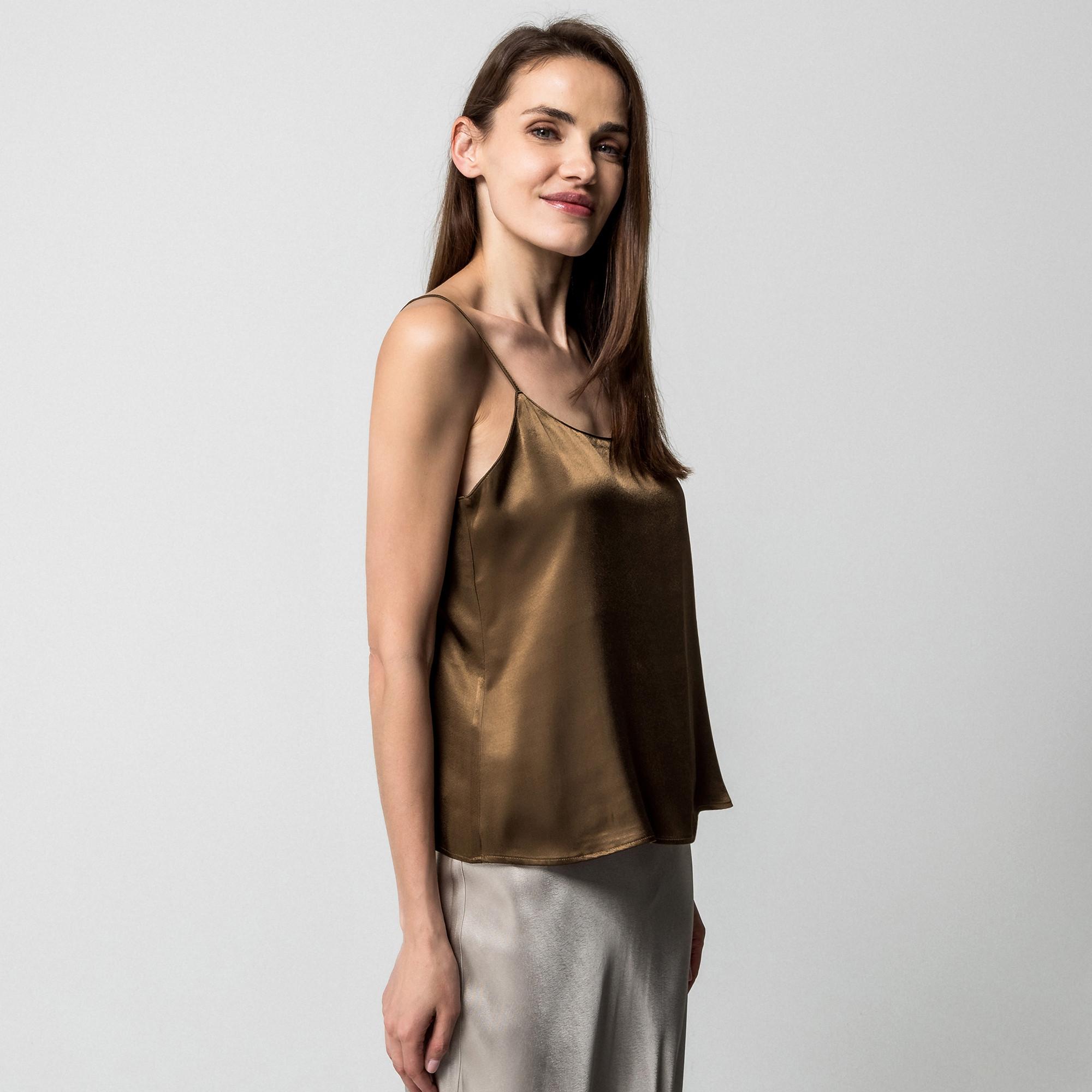 Manor Woman Top Raso Spalline Sottili  