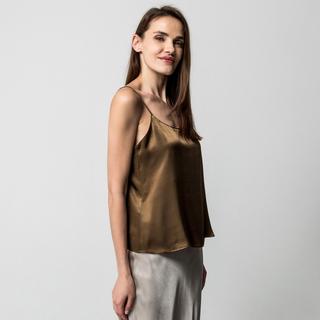 Manor Woman Top Raso Spalline Sottili  