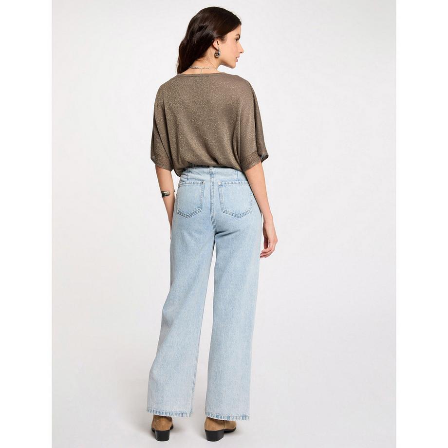 MORGAN Pullover Maniche Corte Scollo a V  