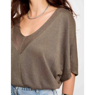 MORGAN Pull Court Manches Tricoté  