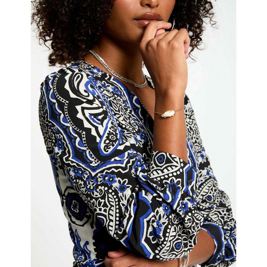 MORGAN Robe Courte Évasée Paisley  