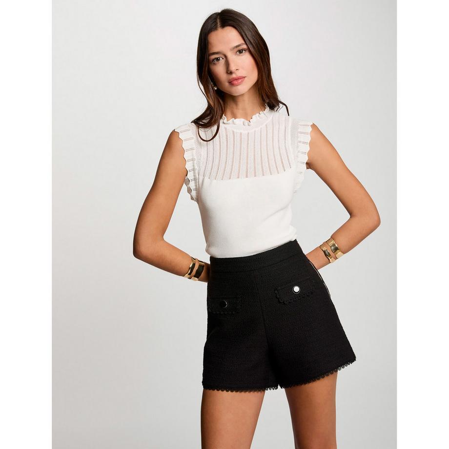 MORGAN Tweed Straight Leg Shorts  