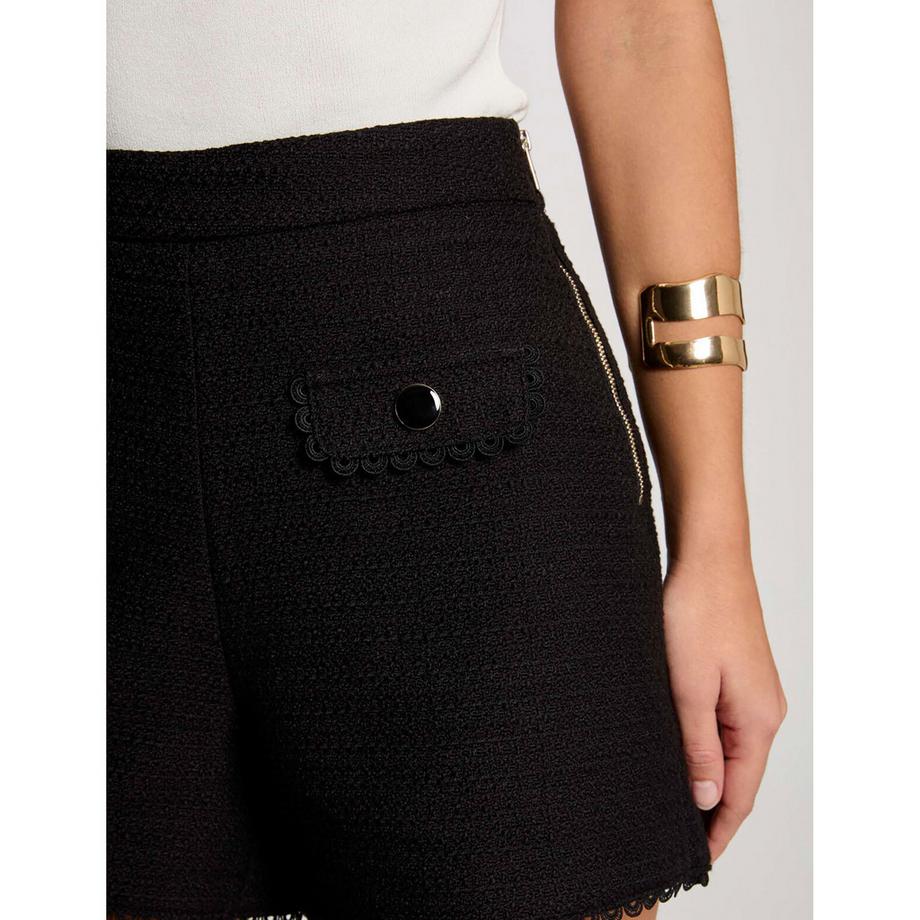 MORGAN Tweed Straight Leg Shorts  