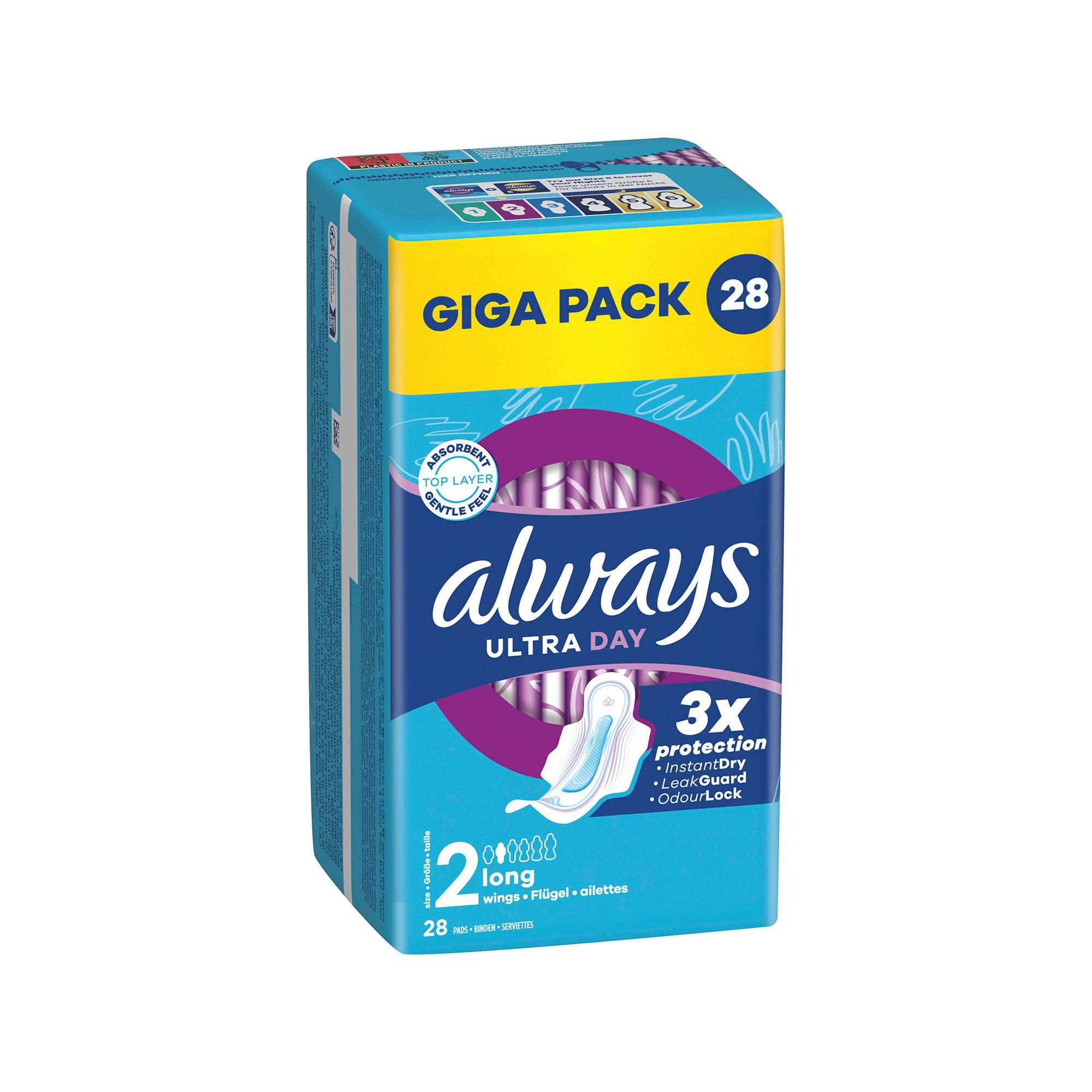 always  Serviette hygiénique Ultra Day Long (taille 2) 