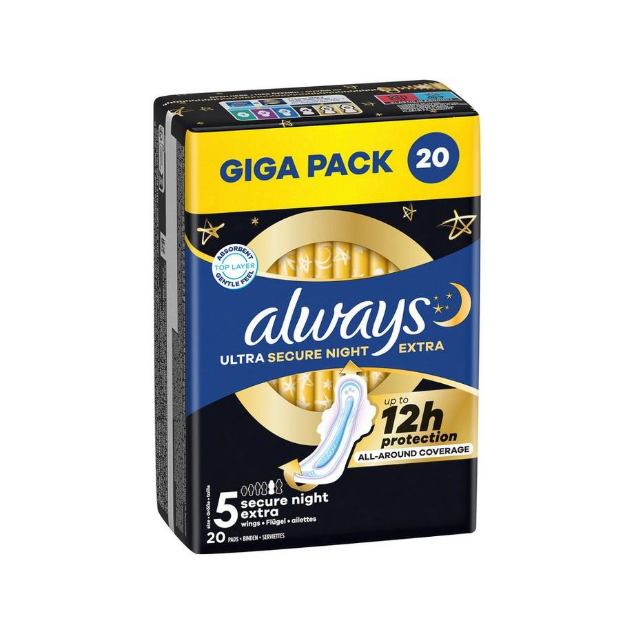 always  Ultra Damenbinden Secure Night Extra (Grösse 5) 