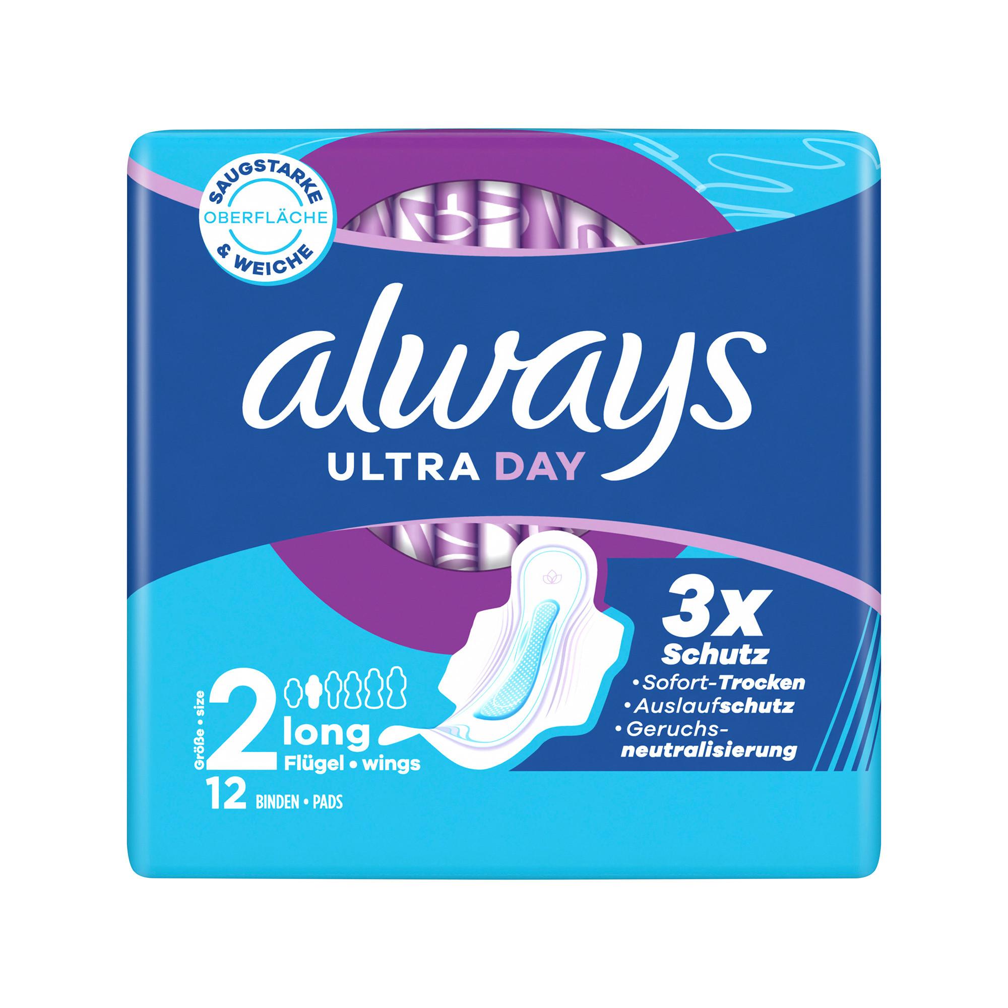 always  Serviette hygiénique Ultra Day Long (taille 2) 