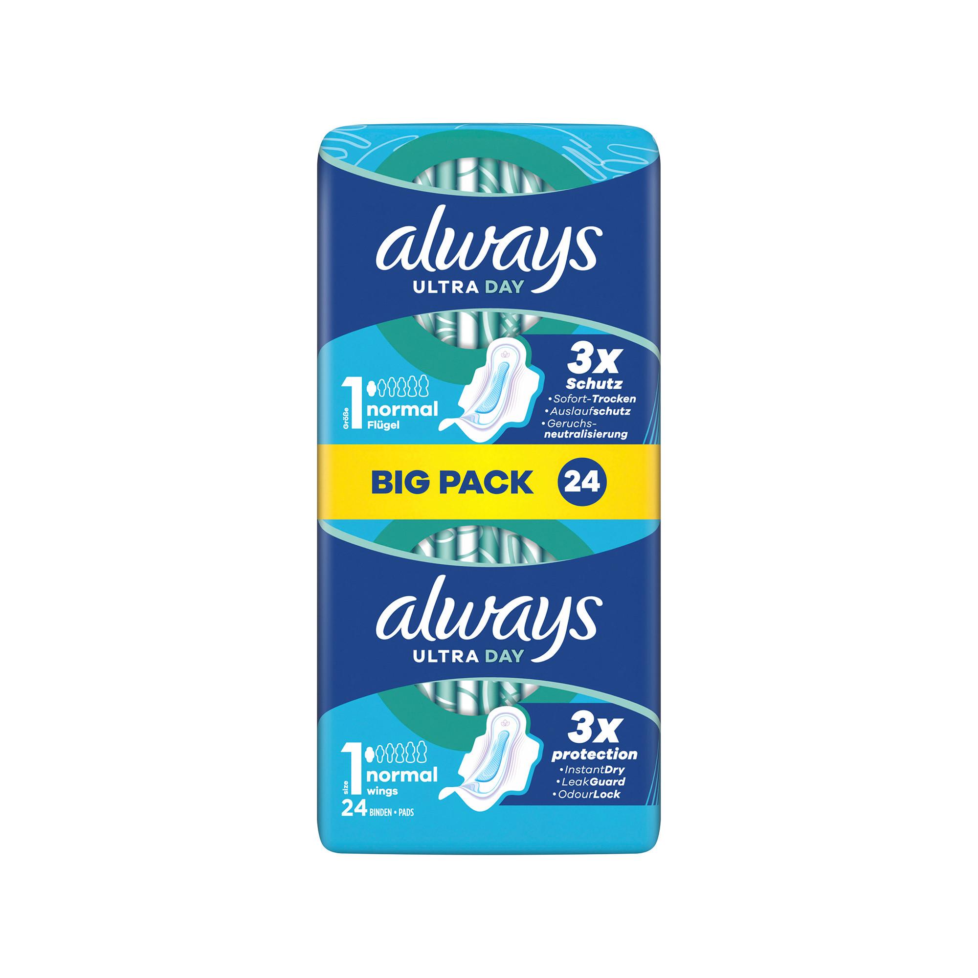 always  Serviettes hygiéniques Ultra Day Normal (taille 1) 