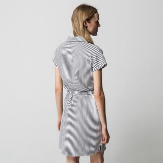 Manor Woman Abito Camicia in Lino a Righe  