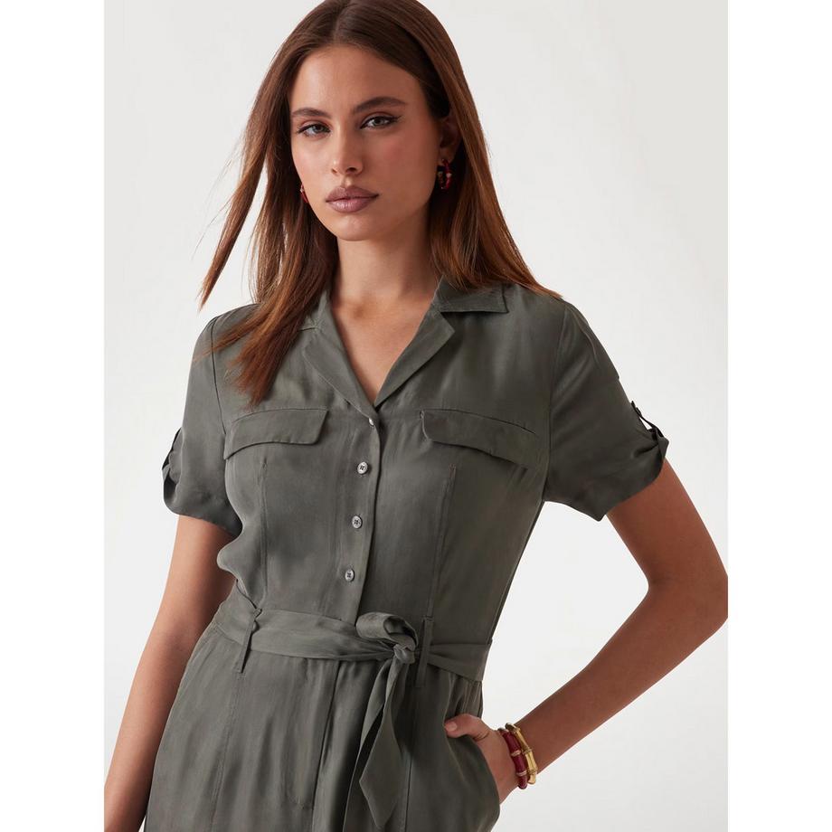 GUESS Overall Kurzarm Jumpsuit mit Gürtel  