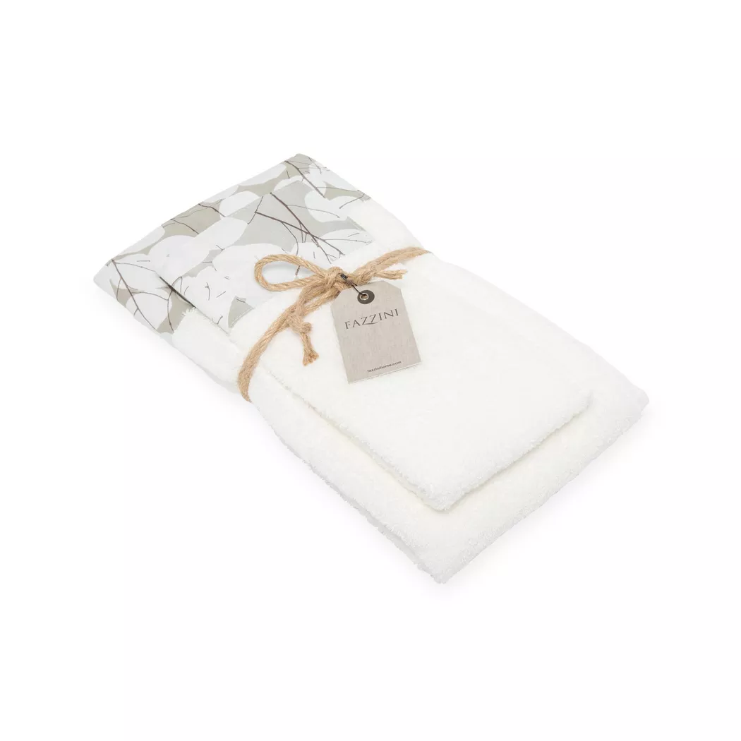 Fazzini - Set: Gästehandtuch und Handtuch, 40X60+60X110CM, Grau