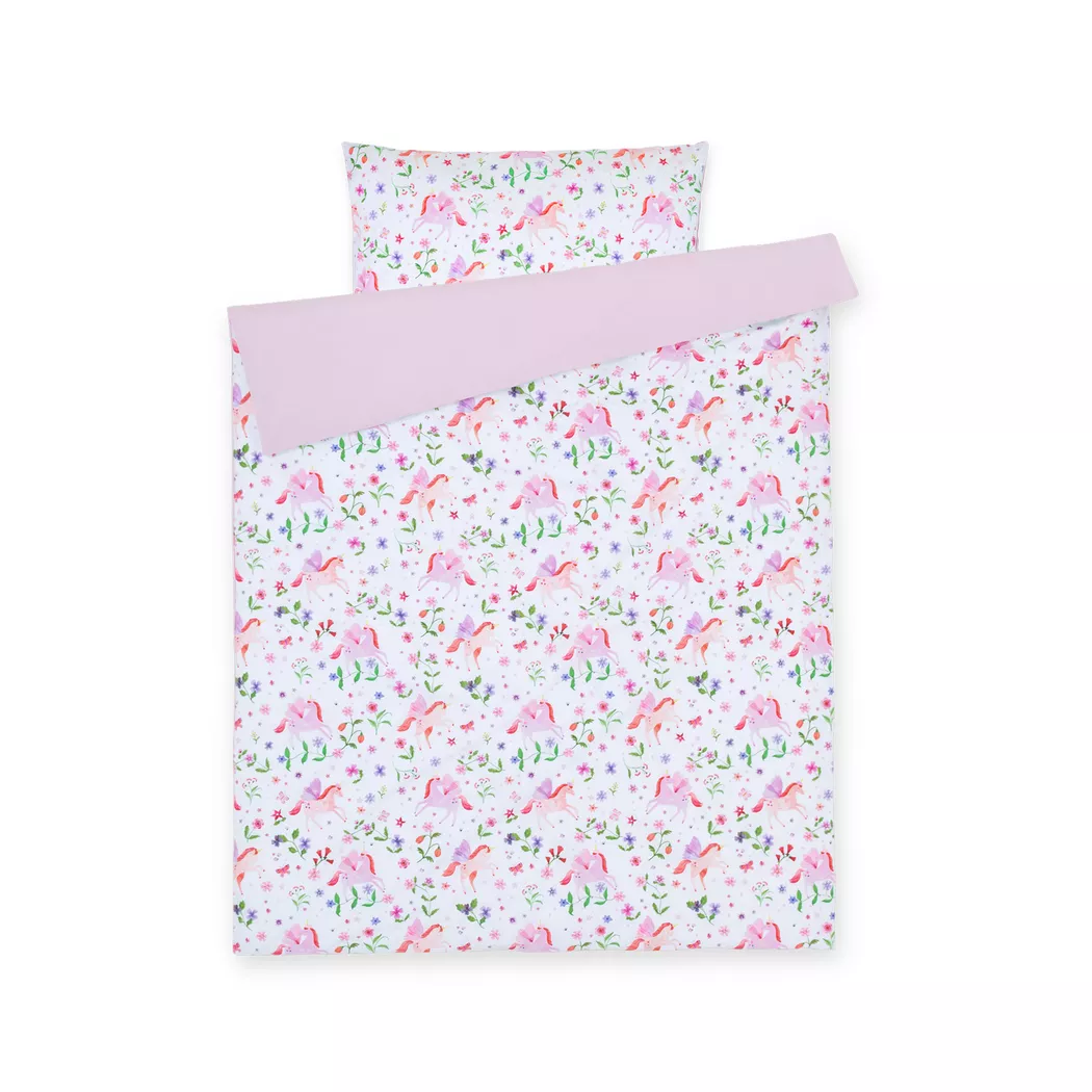 Manor - Bettwäsche Set Kinder, Lola Kinder Bettwäsche Set, 160 x 210 cm + 50 x 70 cm, Rosa