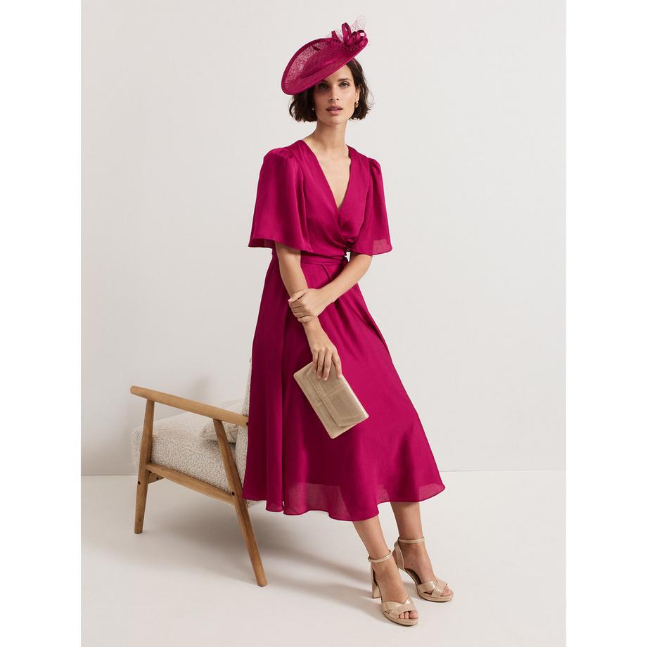 Phase Eight Abbie Abito Midi Svasato Scollo a V  