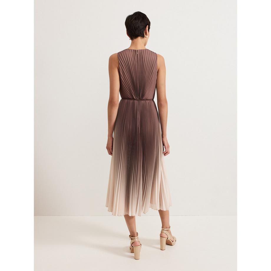 Phase Eight Simara Plissiertes Ombre Midikleid  