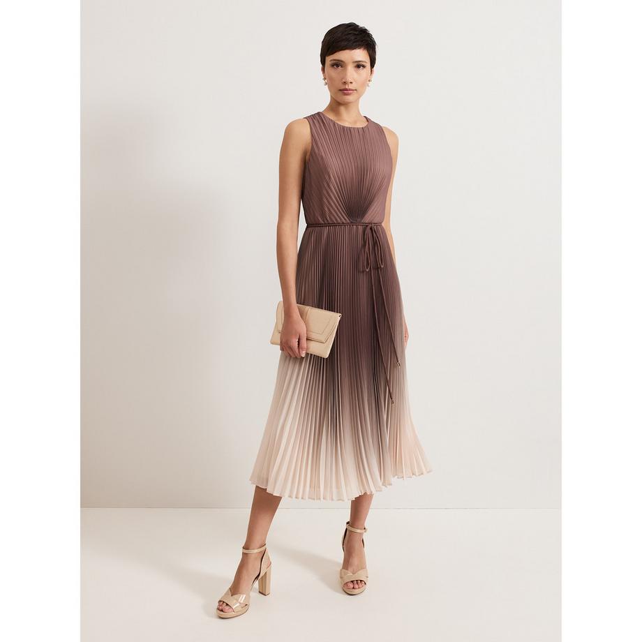 Phase Eight Simara Plissiertes Ombre Midikleid  