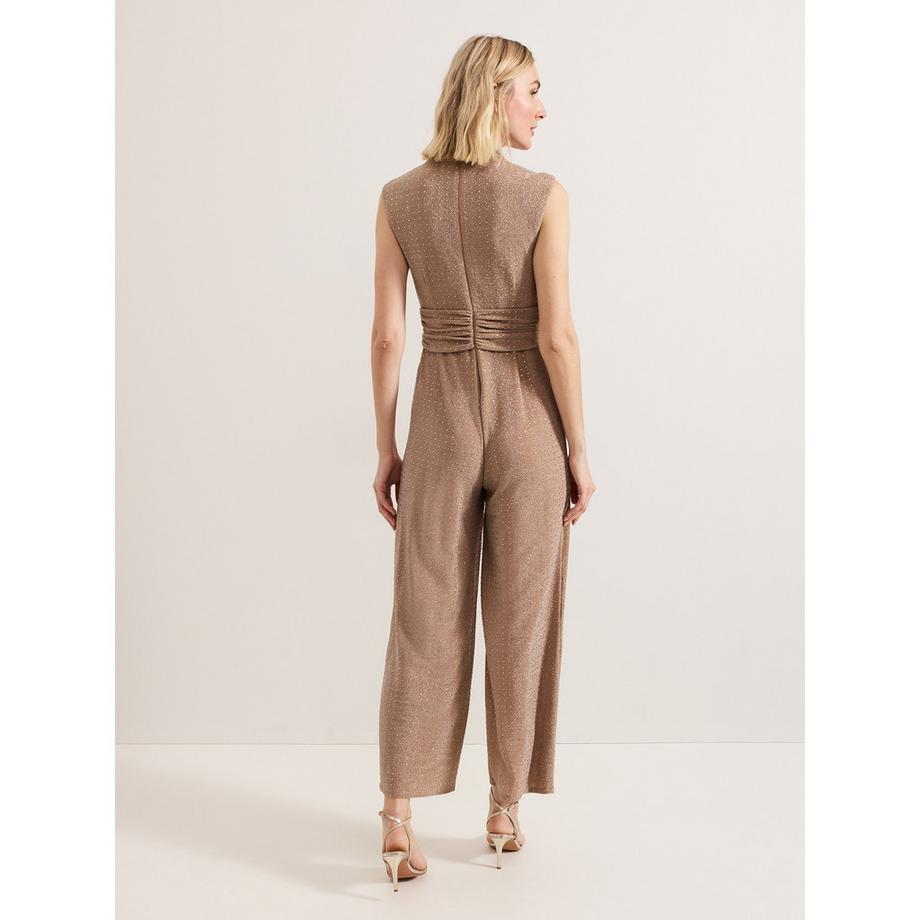 Phase Eight Brea Ärmelloser V-Ausschnitt Jumpsuit mit weitem Bein  