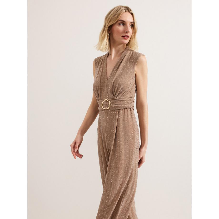 Phase Eight Brea Ärmelloser V-Ausschnitt Jumpsuit mit weitem Bein  