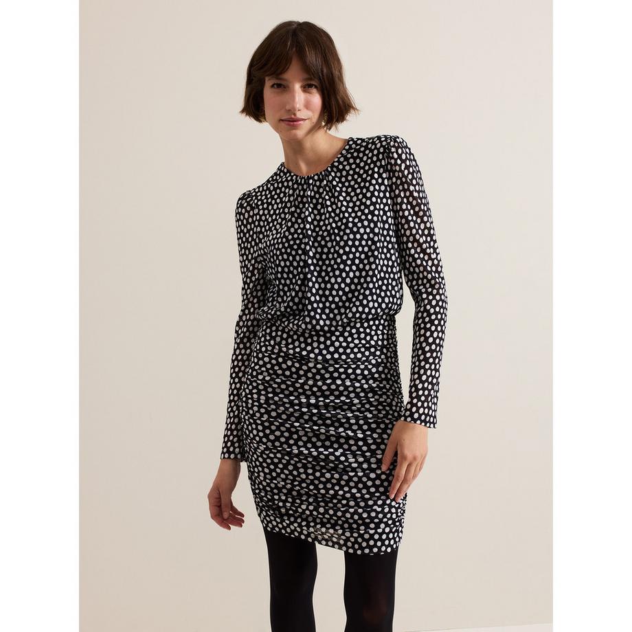 Phase Eight Teodroa Vestito Arricciato a Pois  