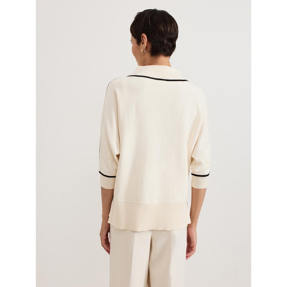 Phase Eight Hallie Pullover mit Kontrastbesatz  