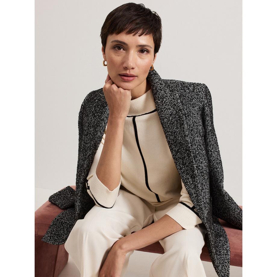 Phase Eight Hallie Pullover mit Kontrastbesatz  